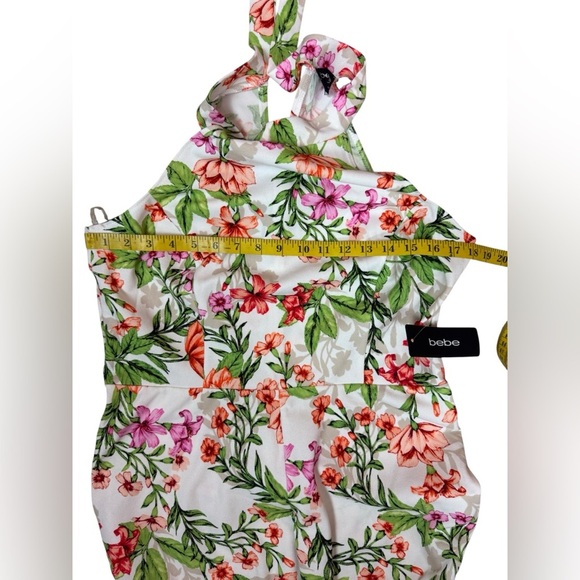 Bebe Multicolor Floral Jumpsuit Size 14. E12 - Picture 15 of 15